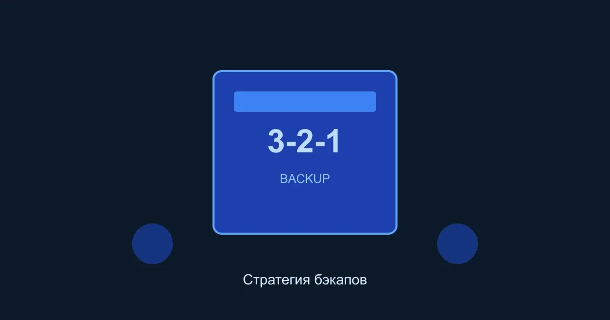 Правило 3-2-1: стратегия бэкапов на VPS Правило 3-2-1: стратегия бэкапов на VPS — обложка, VPS