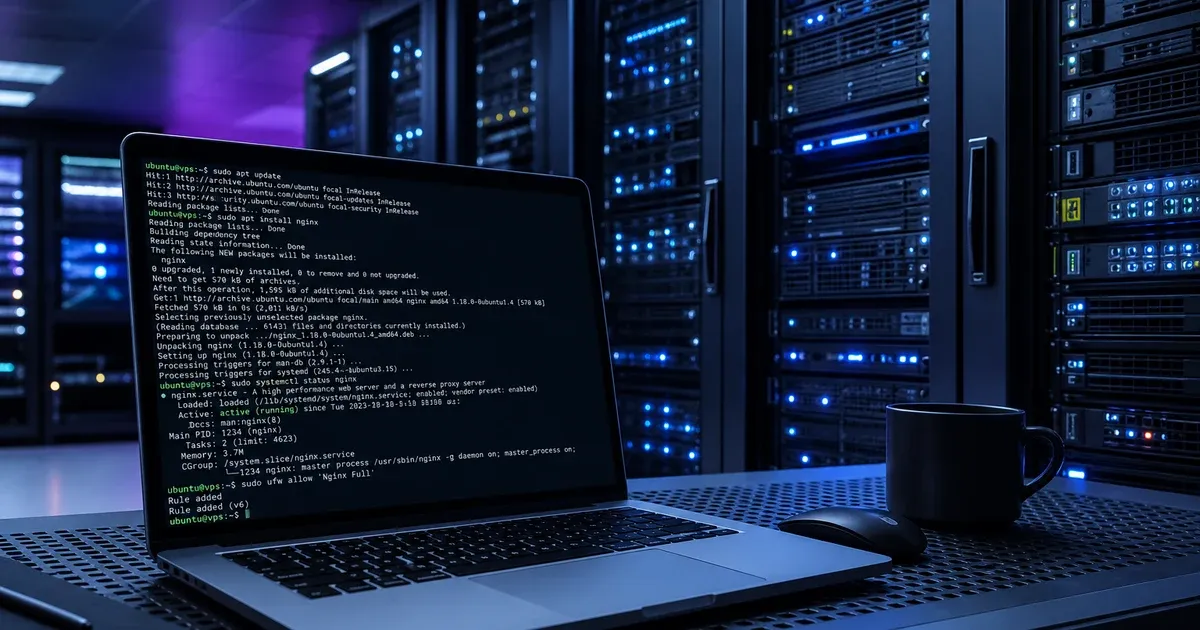 Как развернуть сайт на VPS с нуля: полный гайд 2026 Как развернуть сайт на VPS с нуля: полный гайд 2026 — обложка, VPS